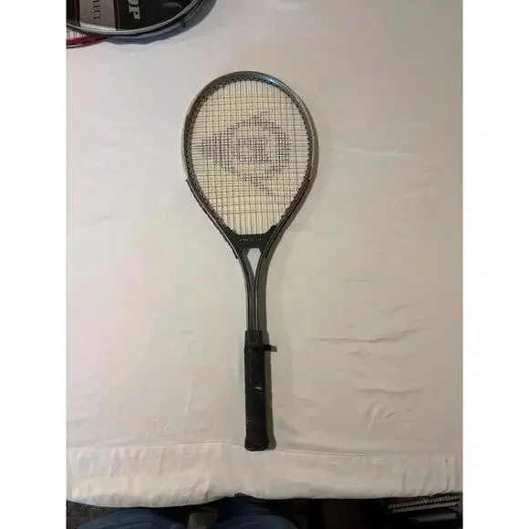 Vintage Dunlop Max 200g John McEnroe Tennis Racquet L4 4 1/2 Leather Grip Case
